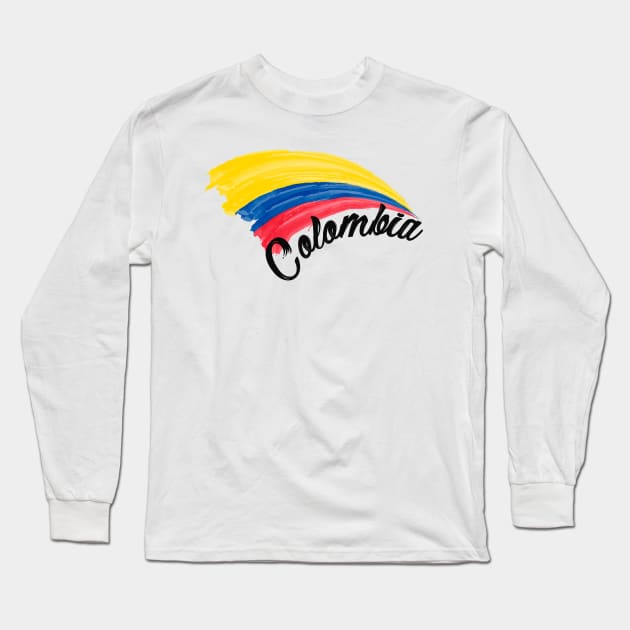 Colombia flag Long Sleeve T-Shirt by SerenityByAlex